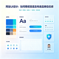 通化建站-网站UI设计：如何用视觉语言传递品牌信任感